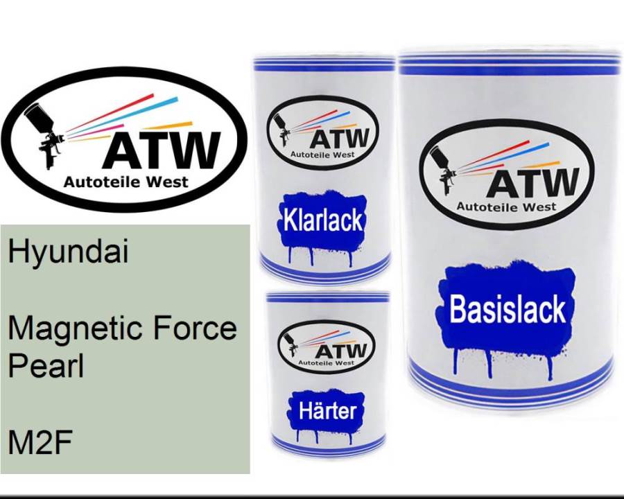 Hyundai, Magnetic Force Pearl, M2F: 500ml Lackdose + 500ml Klarlack + 250ml Härter - Set, von ATW Autoteile West.